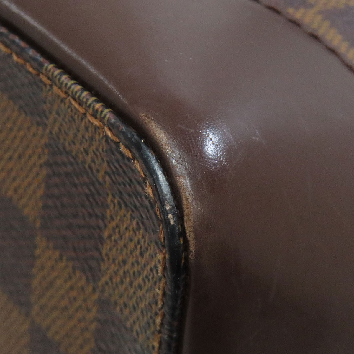 LOUIS VUITTON Tote Bag N51204 Damier canvas Brown HamsteadMM