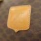 CELINE Handbag PVC Brown Macadam Mini Boston Duffel bag