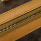 CELINE Handbag PVC Brown Macadam Mini Boston Duffel bag