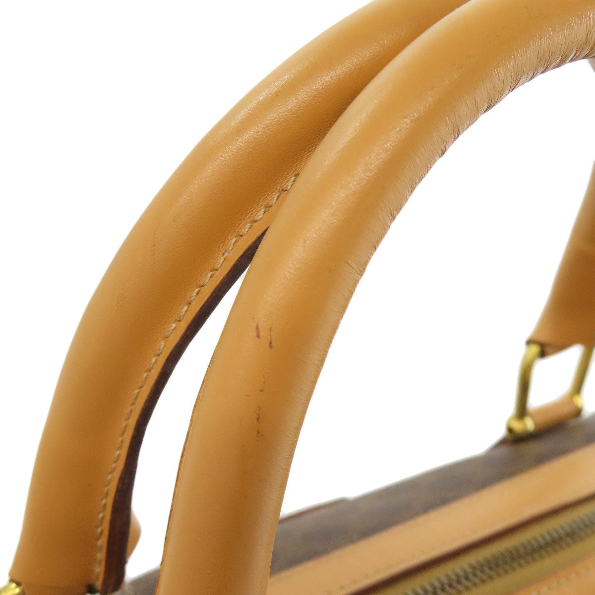 CELINE Handbag PVC Brown Macadam Mini Boston Duffel bag