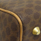 CELINE Handbag PVC Brown Macadam Mini Boston Duffel bag