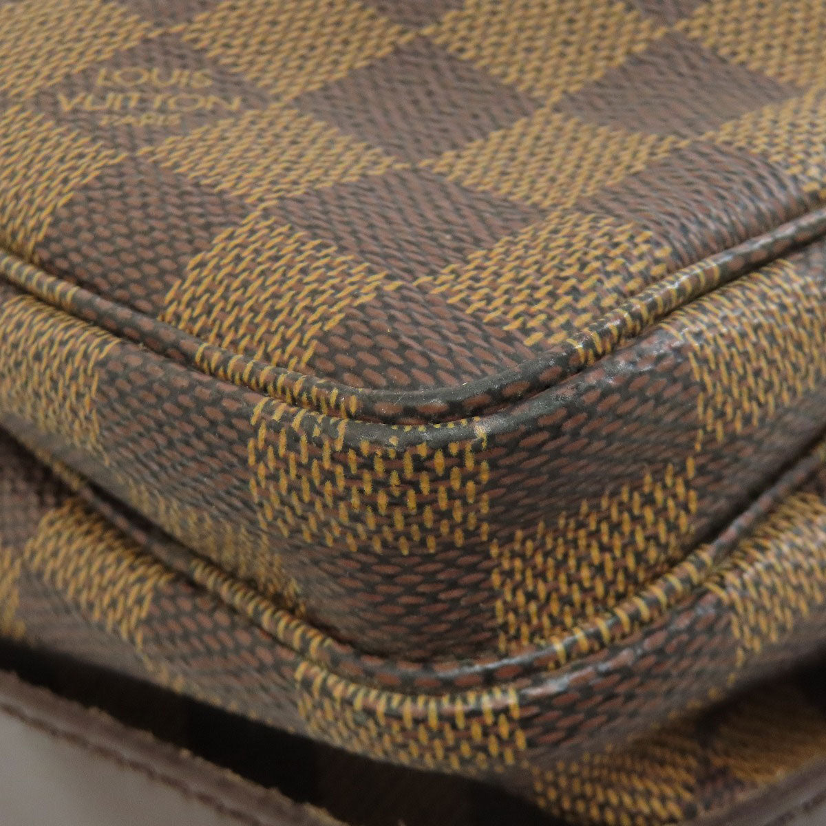 LOUIS VUITTON Shoulder Bag M45255 Damier canvas Brown Naviglio