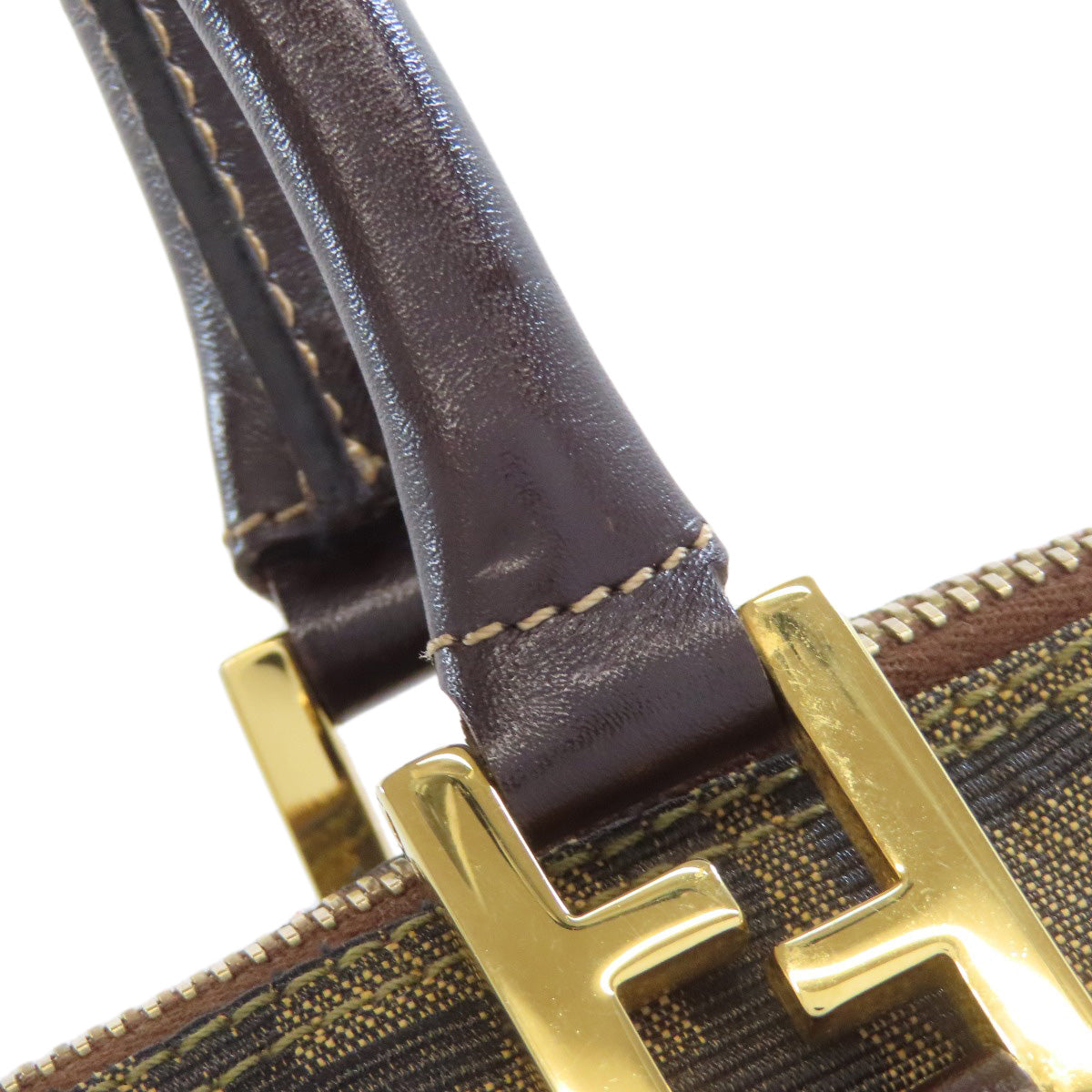 FENDI Handbag canvas Brown Zucca Pattern 2WAY