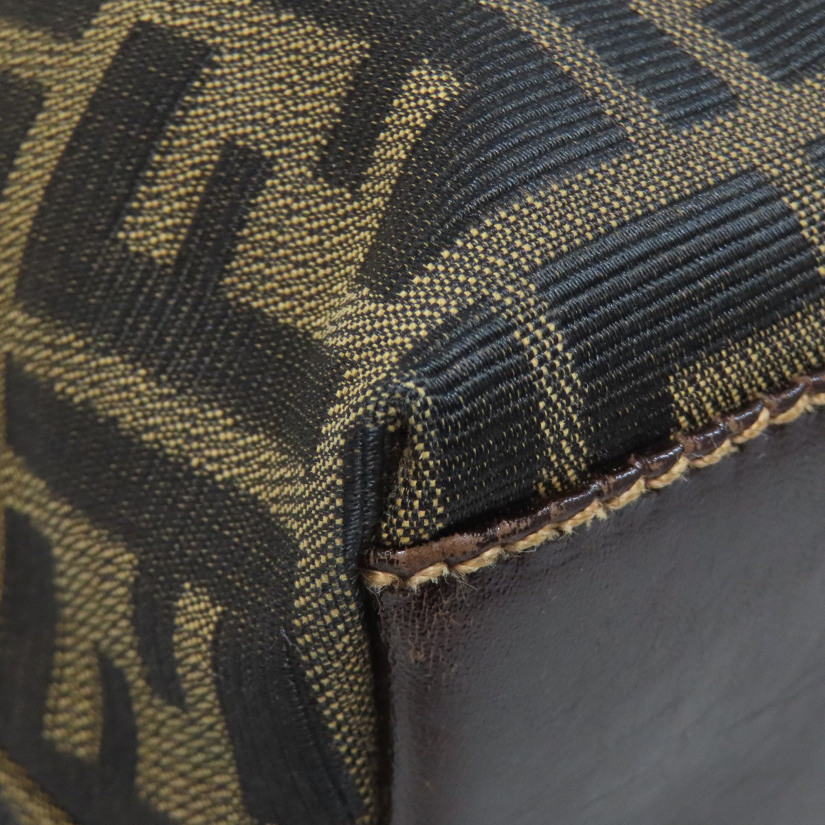 FENDI Handbag canvas Brown Zucca Pattern 2WAY