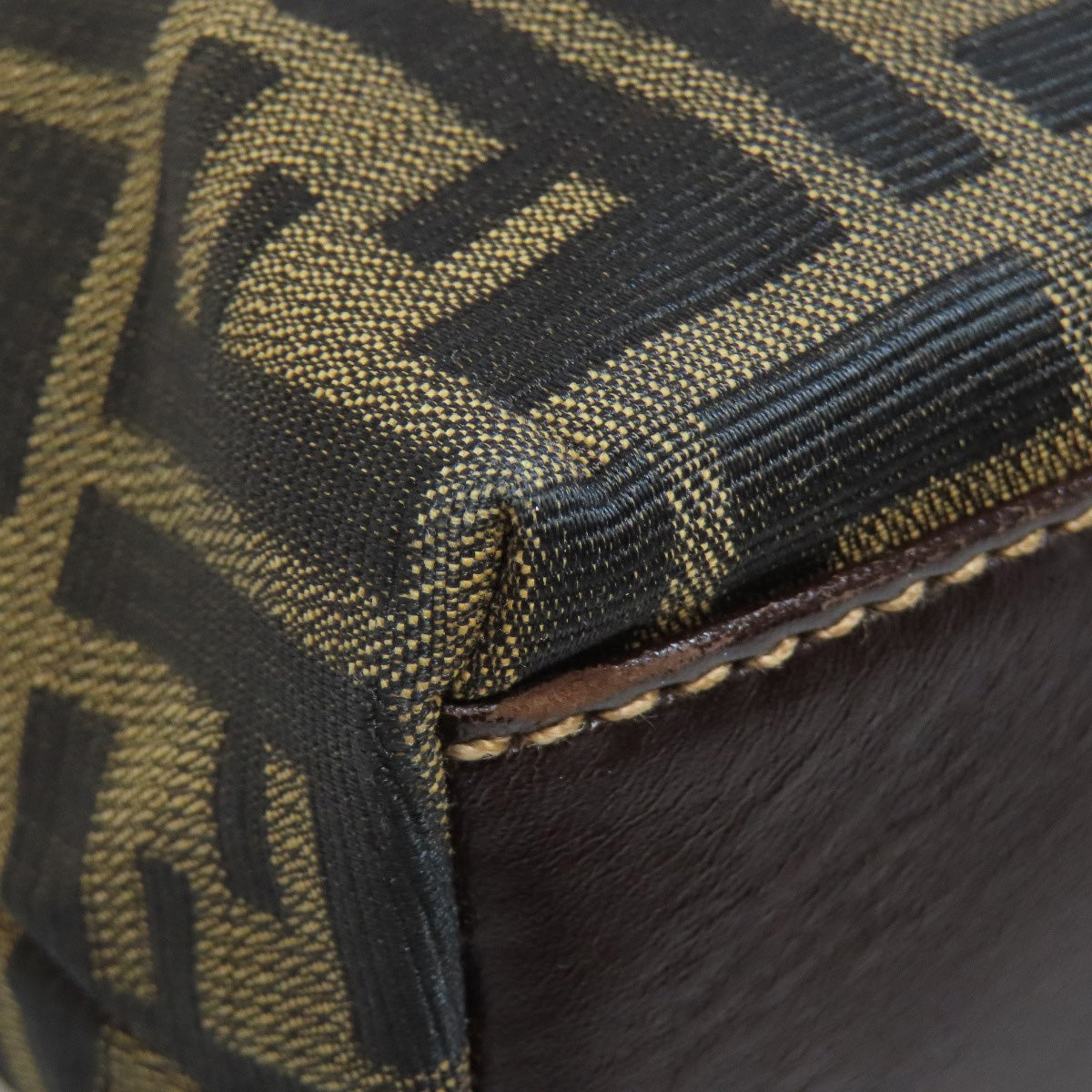 FENDI Handbag canvas Brown Zucca Pattern 2WAY