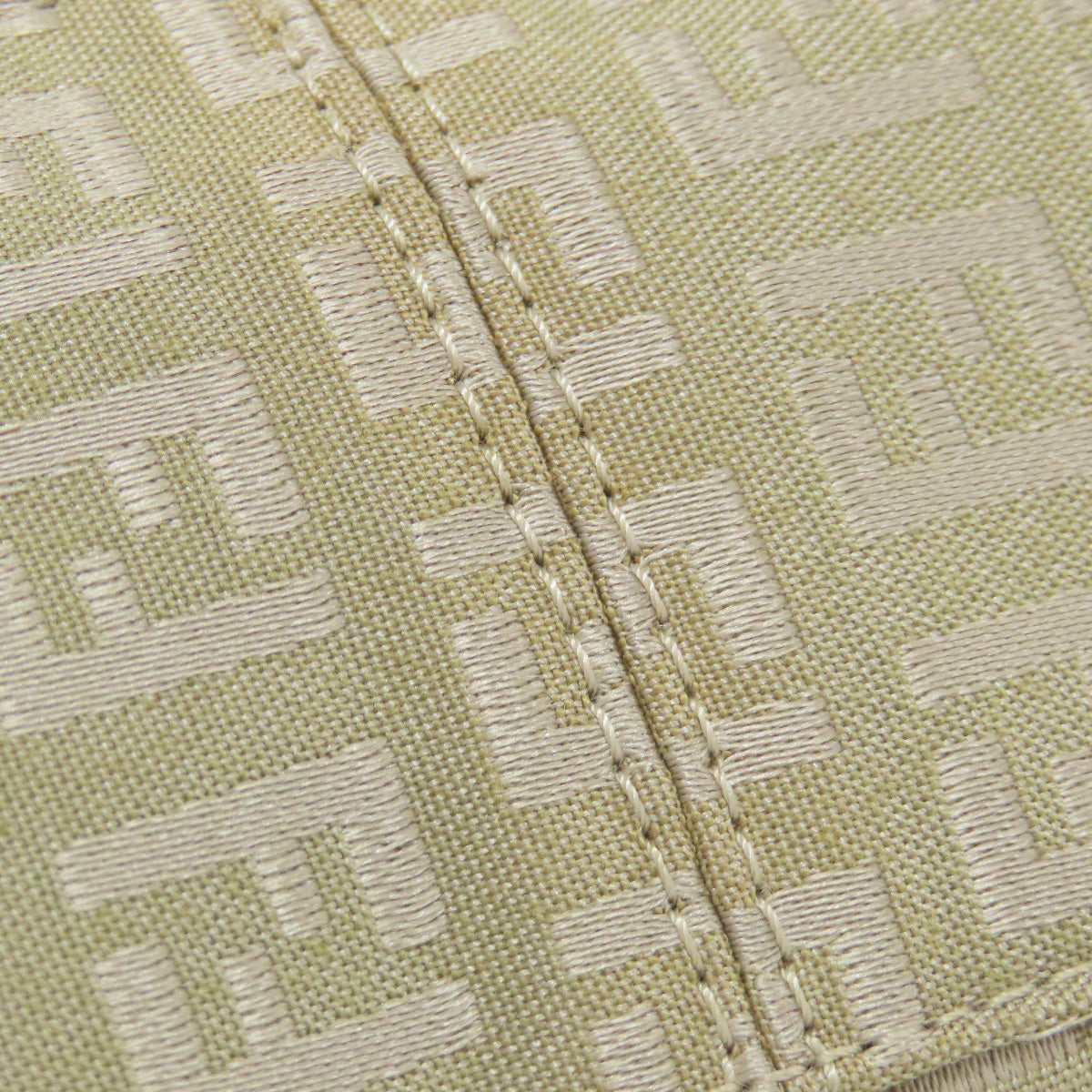 FENDI Handbag canvas beige Zucca Pattern