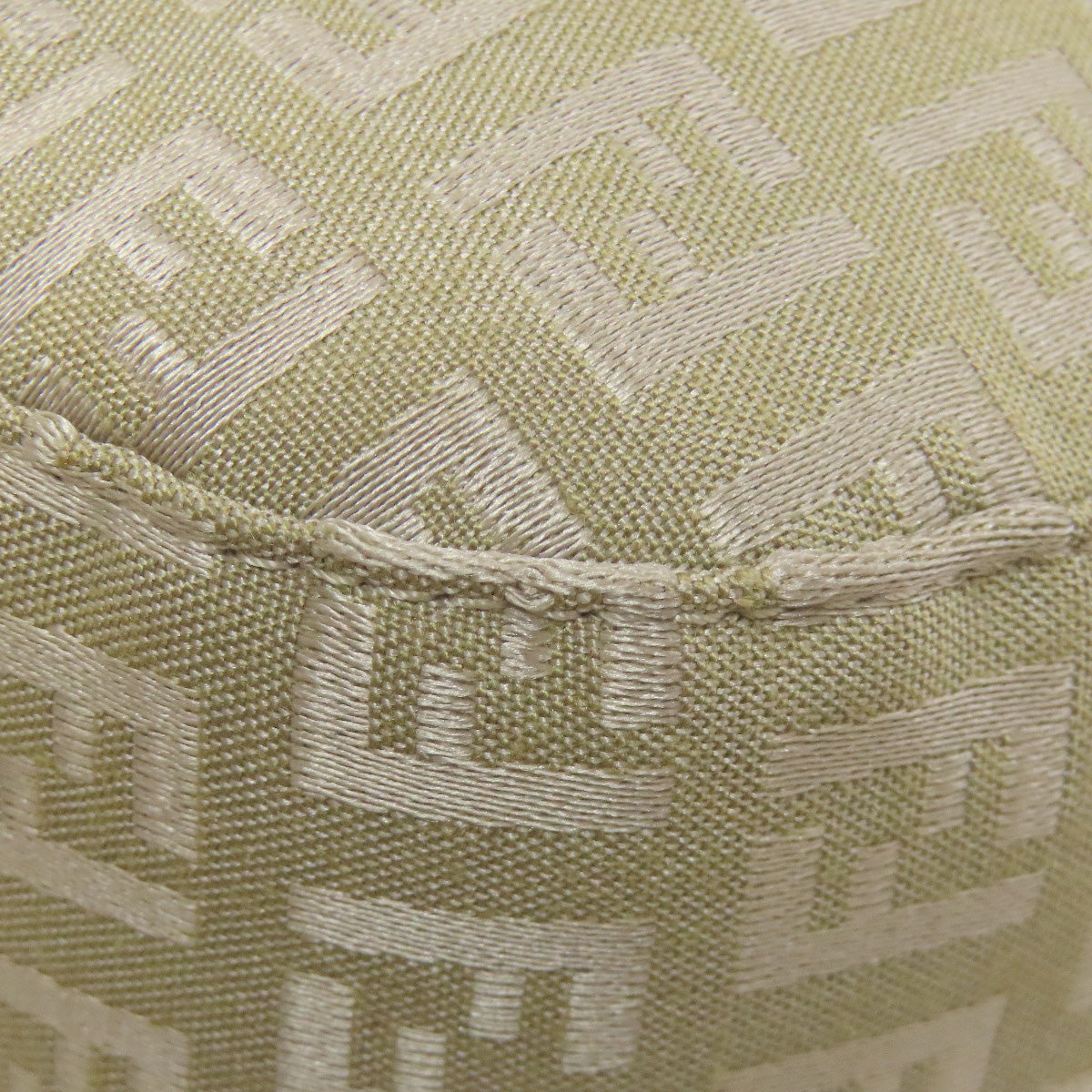 FENDI Handbag canvas beige Zucca Pattern