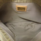 FENDI Handbag canvas beige Zucca Pattern
