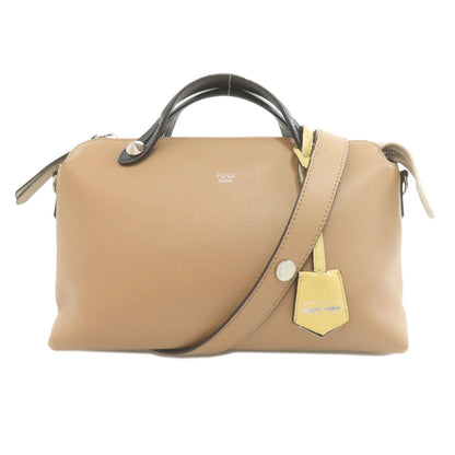 FENDI Handbag Calfskin Brown By the way 2WAY