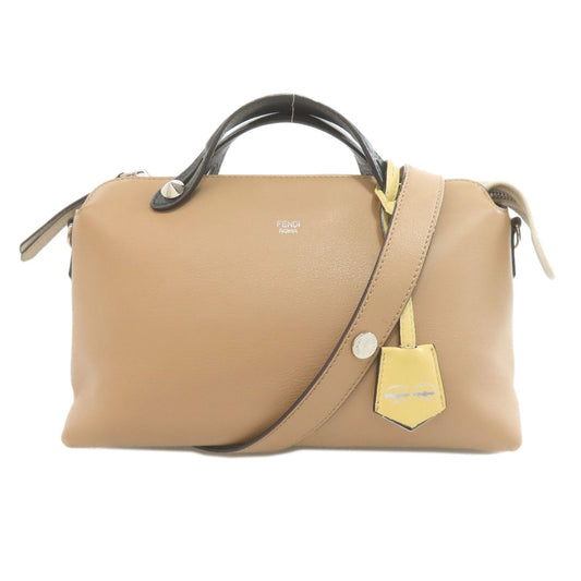 FENDI Handbag Calfskin Brown By the way 2WAY