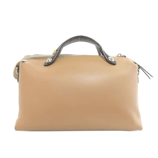FENDI Handbag Calfskin Brown By the way 2WAY