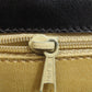 CELINE Shoulder Bag leather black one belt carriage Metal