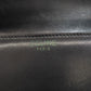 CELINE Shoulder Bag leather black one belt carriage Metal