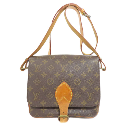 LOUIS VUITTON Shoulder Bag M51253 Monogram canvas Brown Cartouchiere22