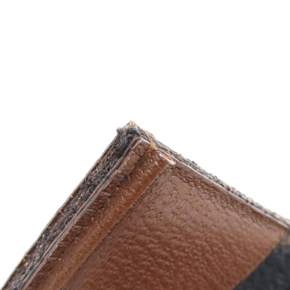 PRADA Tote Bag B11267 knit Brown logoMetal