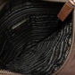 PRADA Tote Bag B11267 knit Brown logoMetal