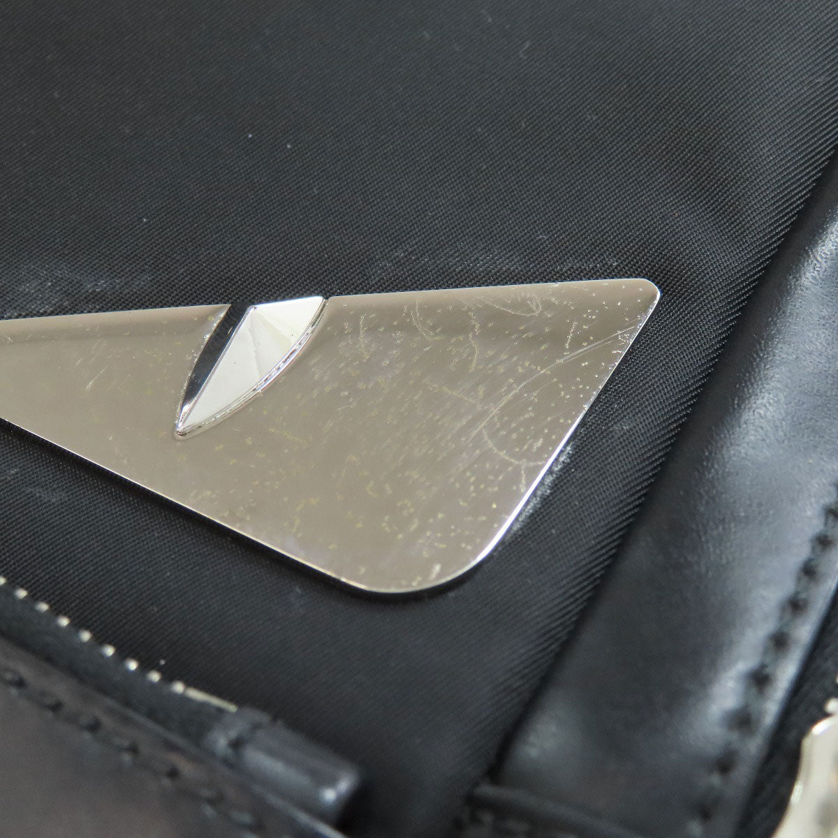 FENDI Sling bag leather black Monster bugs eye