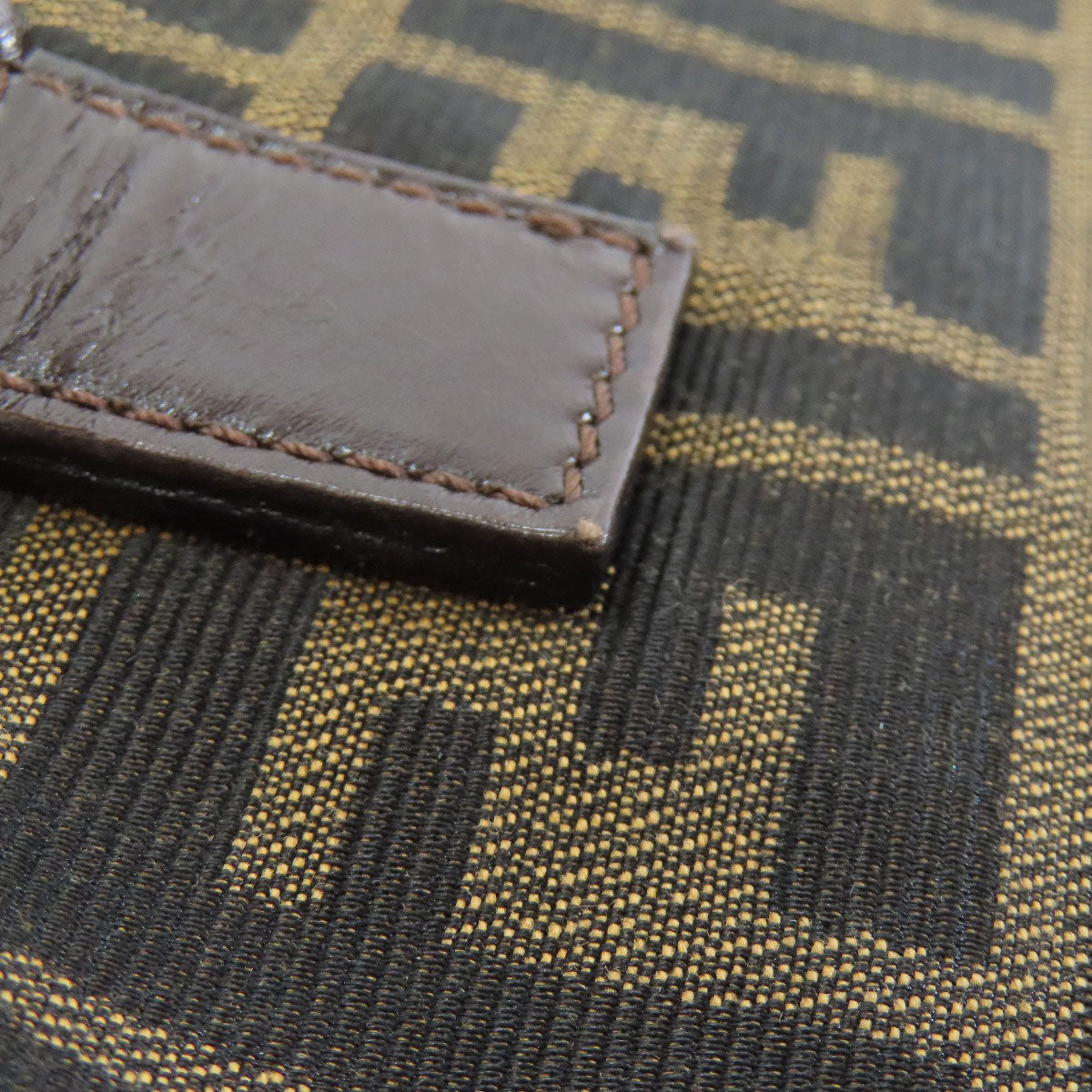 FENDI Tote Bag canvas Brown Zucca Pattern