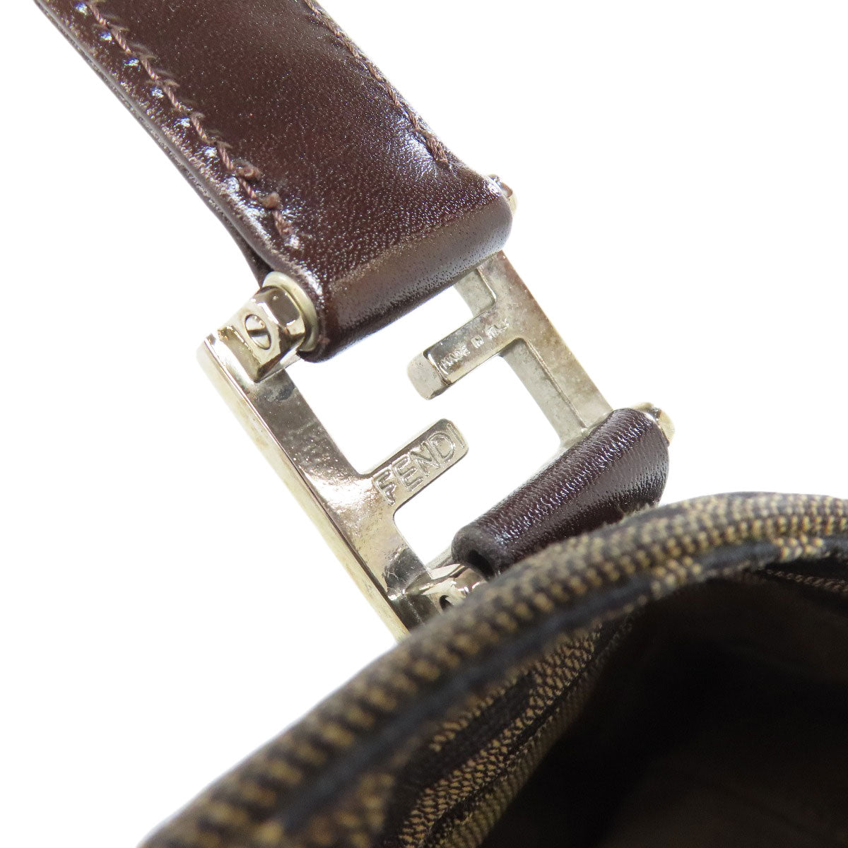 FENDI Tote Bag canvas Brown Zucca Pattern