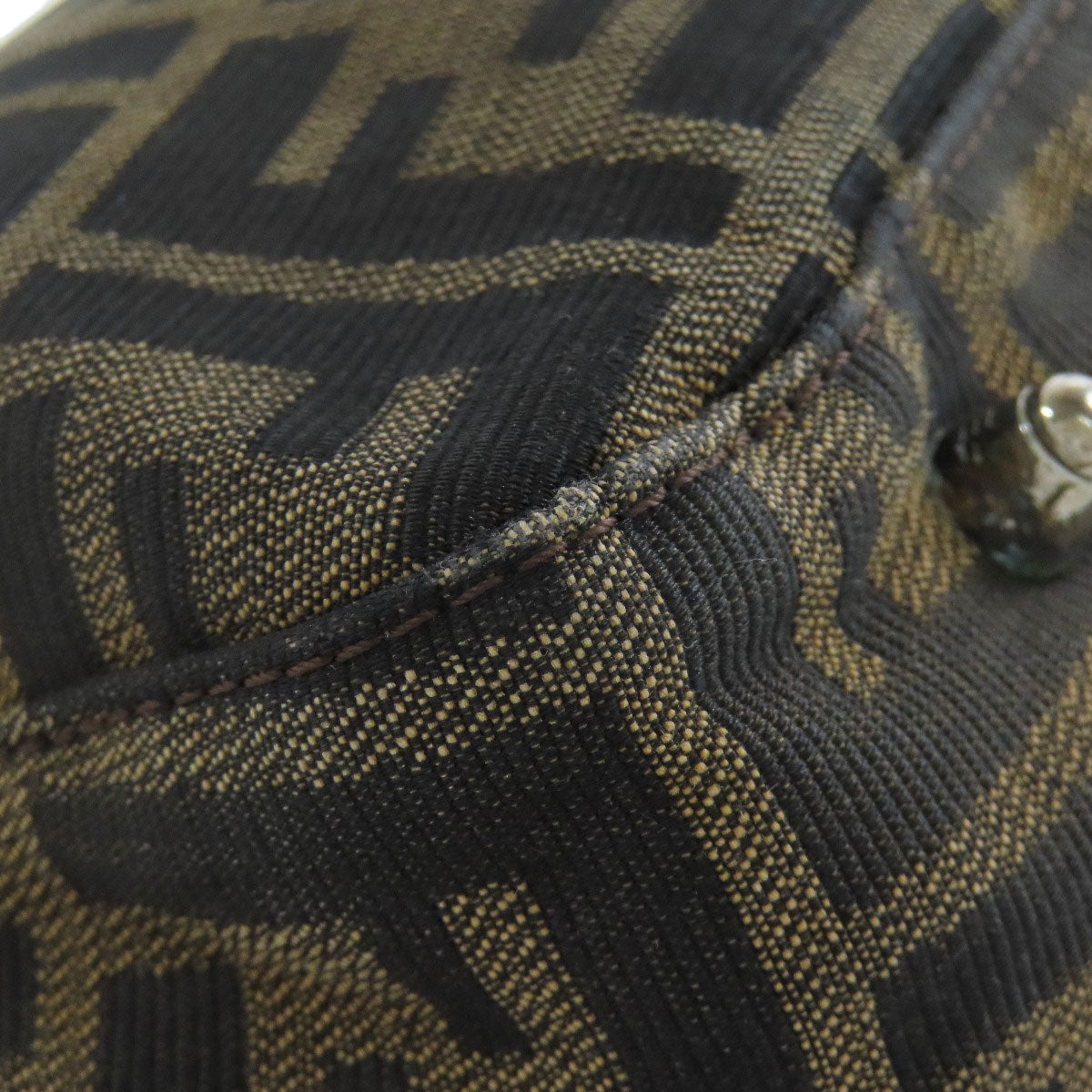 FENDI Tote Bag canvas Brown Zucca Pattern
