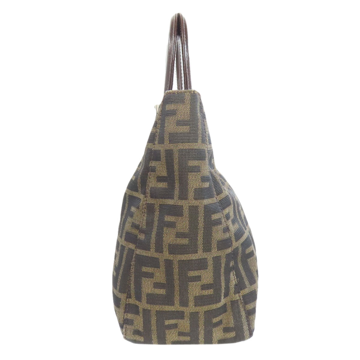 FENDI Tote Bag canvas Brown Zucca Pattern