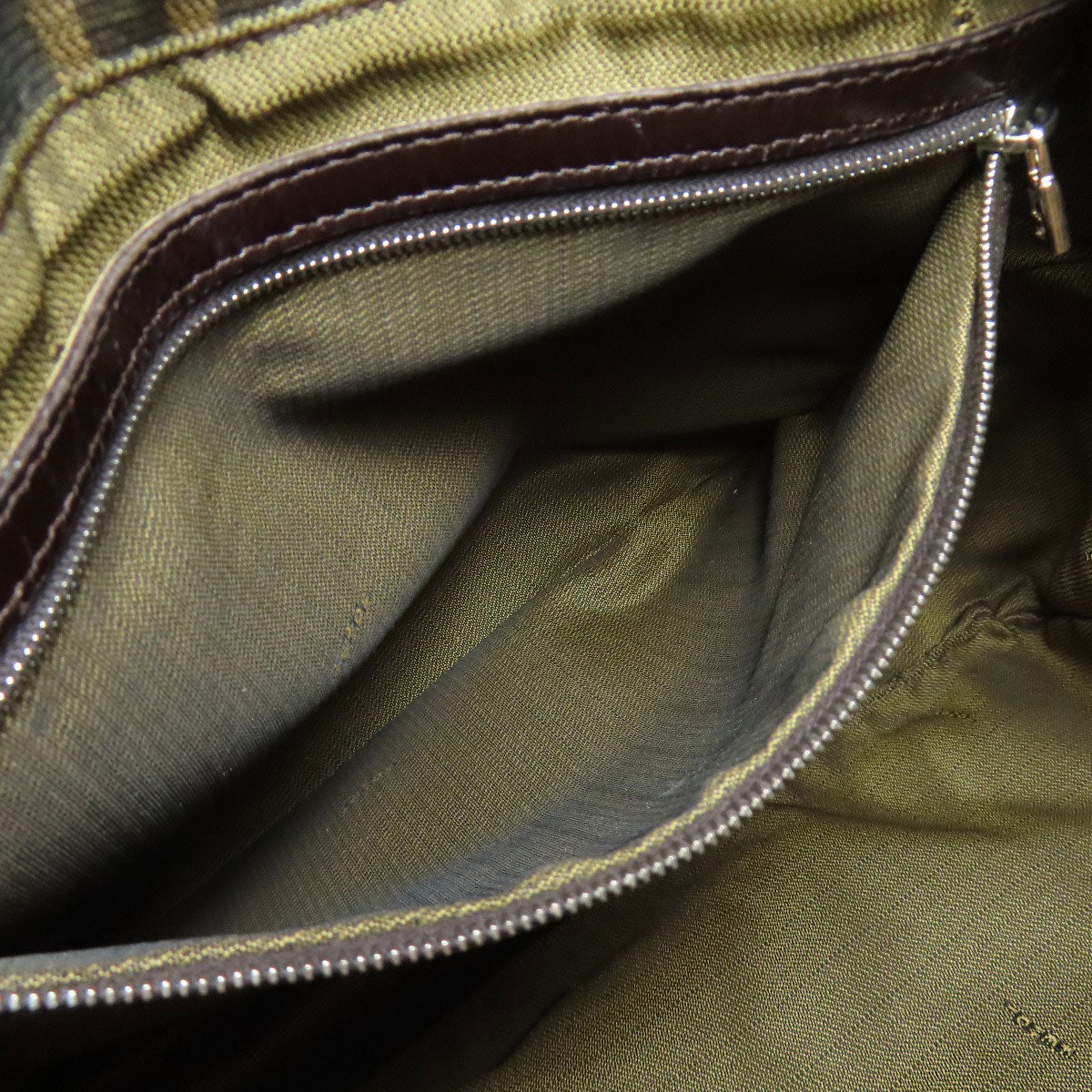FENDI Tote Bag canvas Brown Zucca Pattern
