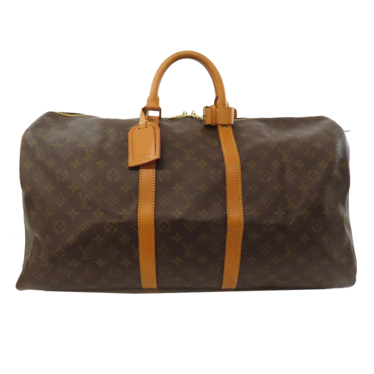 LOUIS VUITTON Tote Bag M41424 Monogram canvas Brown Keepall 55