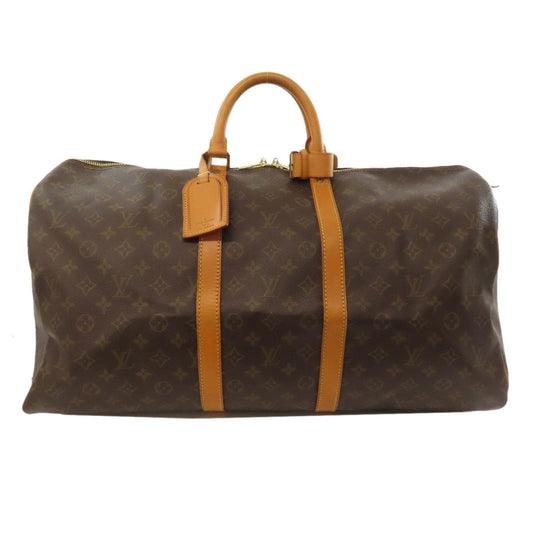 LOUIS VUITTON Tote Bag M41424 Monogram canvas Brown Keepall 55