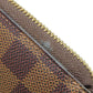 LOUIS VUITTON Long Wallet Purse N60028 Damier canvas Brown Zippy Compact Wallet