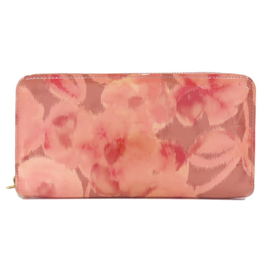 LOUIS VUITTON Long Wallet Purse M90020 Vernis pink Zippy Wallet (formerly Ikat Flower)
