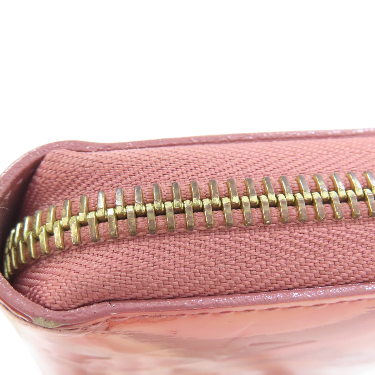 LOUIS VUITTON Long Wallet Purse M90020 Vernis pink Zippy Wallet (formerly Ikat Flower)