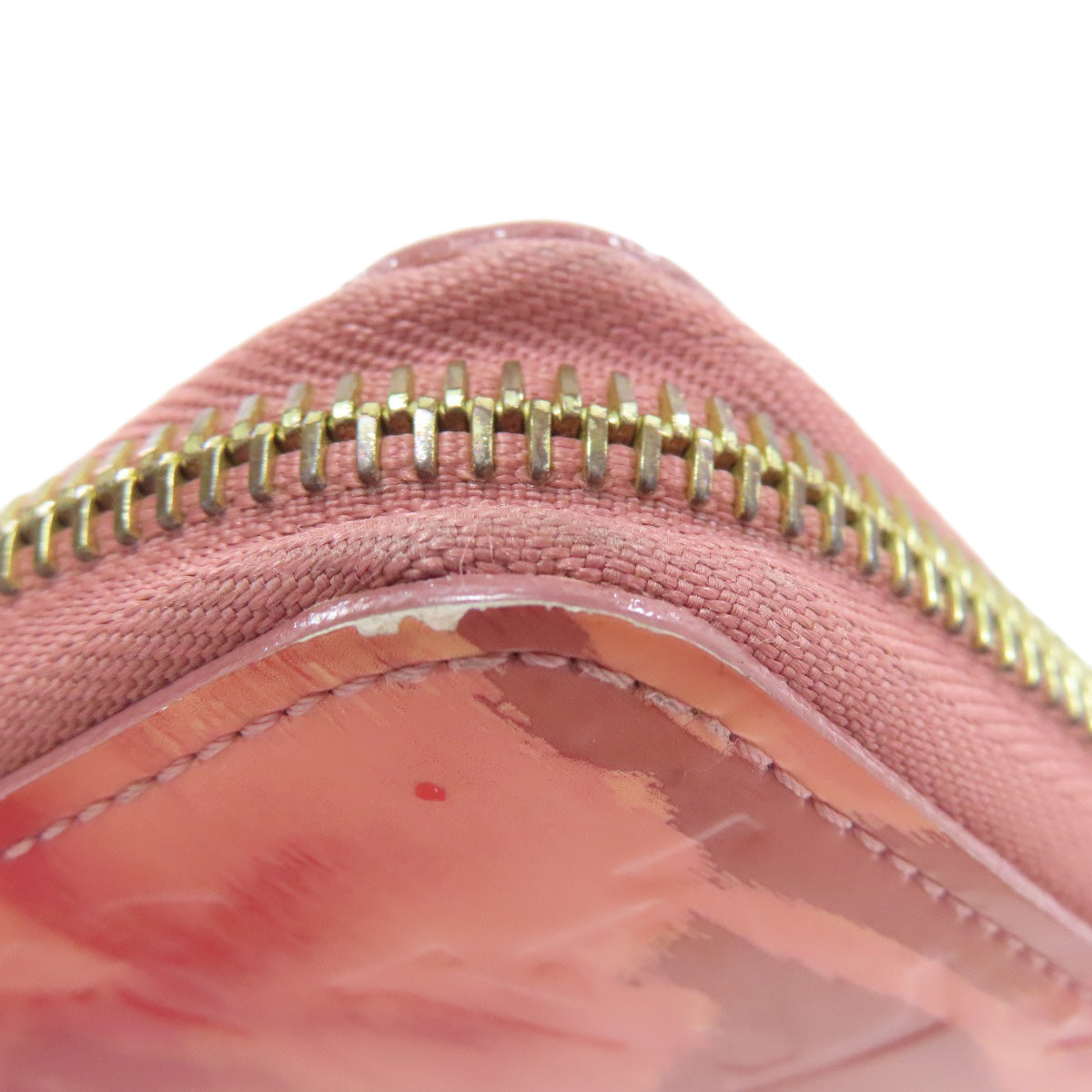 LOUIS VUITTON Long Wallet Purse M90020 Vernis pink Zippy Wallet (formerly Ikat Flower)