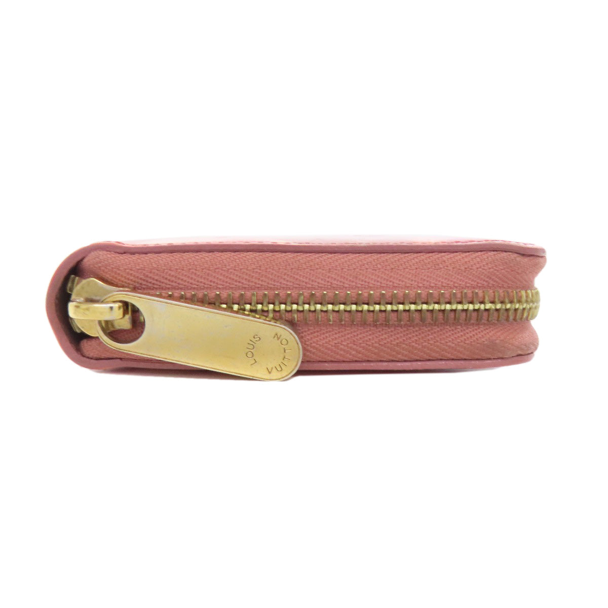 LOUIS VUITTON Long Wallet Purse M90020 Vernis pink Zippy Wallet (formerly Ikat Flower)