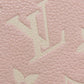 LOUIS VUITTON Long Wallet Purse M81279 Ann Platt pink Zippy wallet