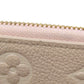 LOUIS VUITTON Long Wallet Purse M81279 Ann Platt pink Zippy wallet