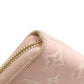 LOUIS VUITTON Long Wallet Purse M81279 Ann Platt pink Zippy wallet