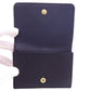 CHANEL Bifold Wallet lambskin Navy Tri-fold Wallet Compact Wallet COCO Mark
