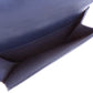 CHANEL Bifold Wallet lambskin Navy Tri-fold Wallet Compact Wallet COCO Mark