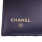 CHANEL Bifold Wallet lambskin Navy Tri-fold Wallet Compact Wallet COCO Mark