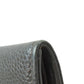CHANEL Long Wallet Purse Grained Calfskin Skin gray COCO Mark