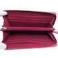 CHANEL Long Wallet Purse Calfskin pink Camellia COCO Mark SilverMetal