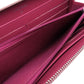 CHANEL Long Wallet Purse Calfskin pink Camellia COCO Mark SilverMetal