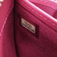 CHANEL Long Wallet Purse Calfskin pink Camellia COCO Mark SilverMetal