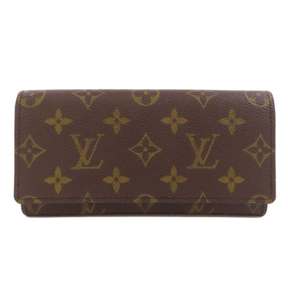 LOUIS VUITTON Long Wallet Purse Monogram canvas Brown Porto Cult Credit