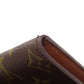 LOUIS VUITTON Long Wallet Purse Monogram canvas Brown Porto Cult Credit