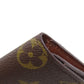 LOUIS VUITTON Long Wallet Purse Monogram canvas Brown Porto Cult Credit