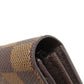 LOUIS VUITTON Long Wallet Purse N61734 Damier canvas Brown Portefeuille Sala (formerly)