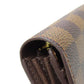LOUIS VUITTON Long Wallet Purse N61734 Damier canvas Brown Portefeuille Sala (formerly)