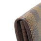 LOUIS VUITTON Long Wallet Purse N61734 Damier canvas Brown Portefeuille Sala (formerly)