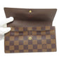 LOUIS VUITTON Long Wallet Purse N61734 Damier canvas Brown Portefeuille Sala (formerly)